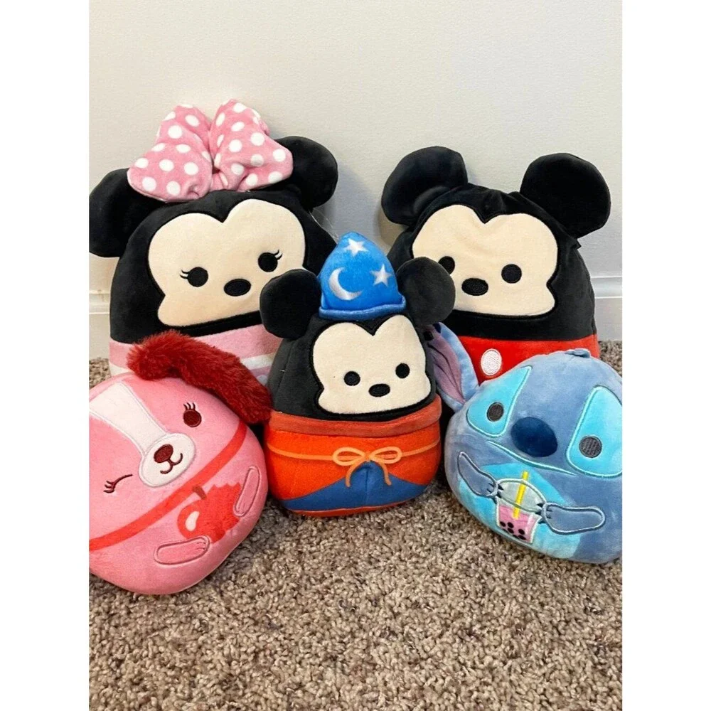 Disney Tsum Tsum Plush Lot Mickey Minnie Stitch & Friends Stuffed Plush Bundle 5